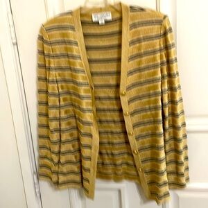 St John metallic Cardigan Sweater New Sz L